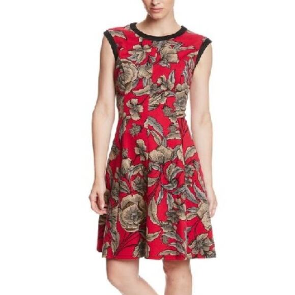 London Times Dresses & Skirts - NWT! LONDON TIMES Banded Neck Floral Fit & Flare Dress Size 10